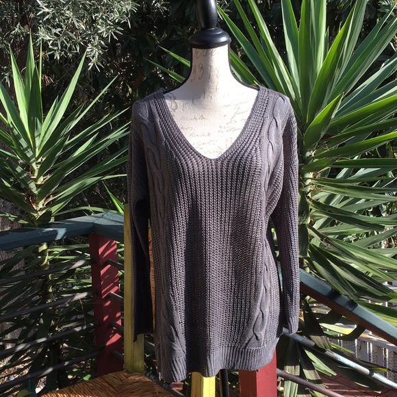 New! Cross-Back Knit Sweater - Picture 4 of 7